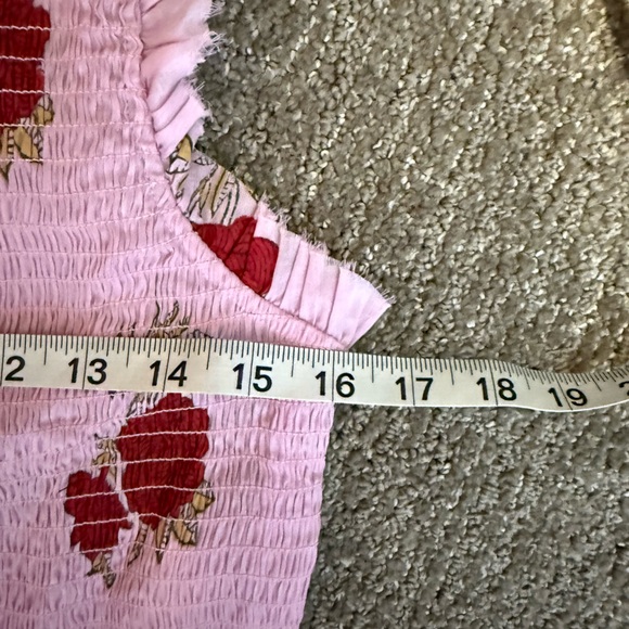 NWT Alix of Bohemia Cabana Ruby Rosette Dress Smocked Cotton Mini Dress Large - Picture 9 of 12